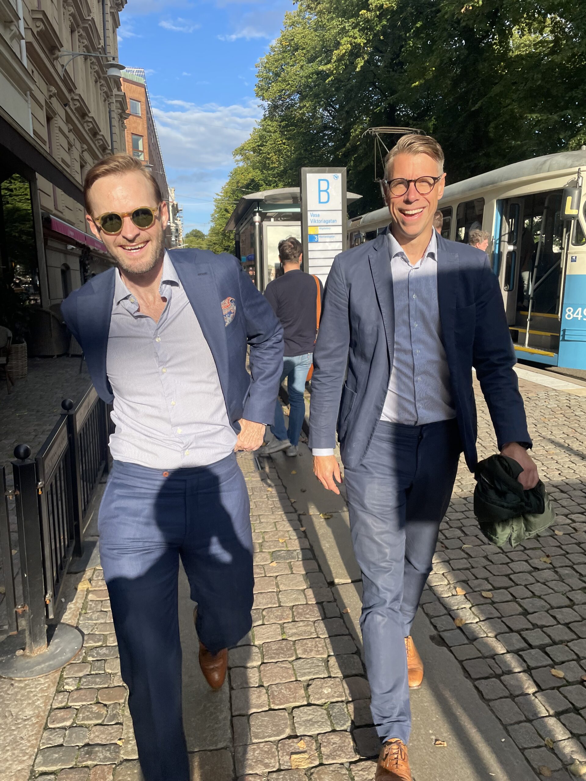 två kollegor Johan Gustavsson och Viktor storberg Svahn